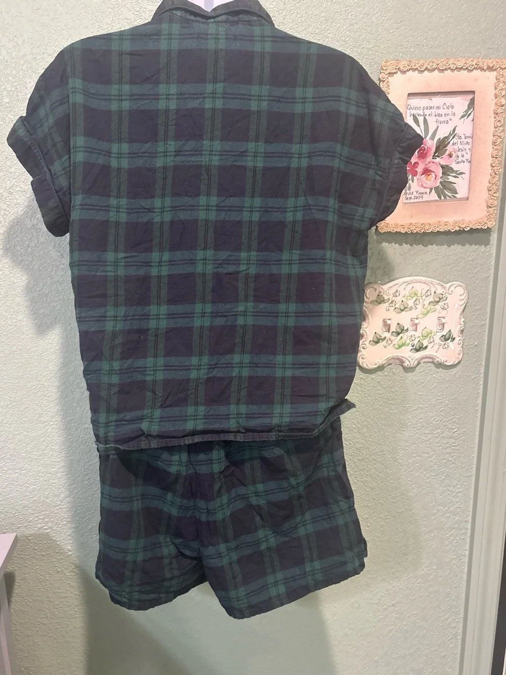 Madewell Tartan Plaid Pajama Sleepwear Set Sz XS